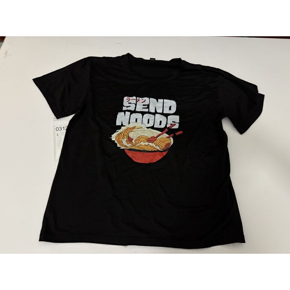 SEND NOODS GRAPHIC TEE SIZE Large FUNNY
